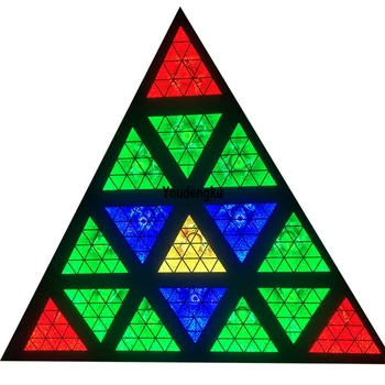 Треугольная светодиодная матрица 16x30 Вт 572*0,2 Вт RGBW фоновый стробоскопический блиндер disco dj party сценическое освещение