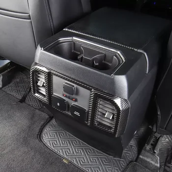 Углепластиковый Средний Подлокотник Коробка Заднего Вентиляционного Отверстия Рамка Накладка Для Ford F150 Пикап F-150 Raptor 4x4 Автомобильные Аксессуары Поставщики