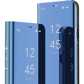 Умный Зеркальный Флип-чехол для телефона Huawei Mate 20 Pro Lite 20X30 Lite Honor 7A Pro 7C Y5 Y6 Prime 2018 Honor 8 Lite