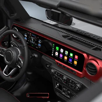 Экран с длинной полосой 2Din Для Jeep Wrangler JL Gladiator 2018-2021 Android Авто радио Мультимедийный Плеер GPS Навигация
