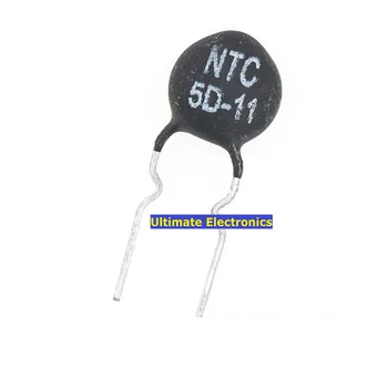 100 шт. термистор NTC5D-11 5D-11 5D11 Диаметр 11 мм Отрицательный температурный коэффициент