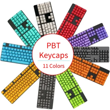104 Клавиши OEM Profile PBT Double Shot Keycaps Для Механической клавиатуры Mx Switch С Красочной Подсветкой Keycap Custom Key Caps DIY GK61