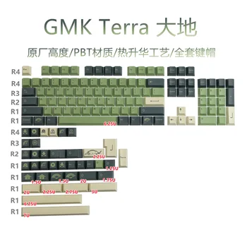 140 Ключей/набор GMK Terra Keycaps Колпачки для ключей Сублимации красителя PBT Колпачки Для ключей С Вишневым Профилем Keycap С ISO Enter 7U Пробел Для HHKB ANNE Poker