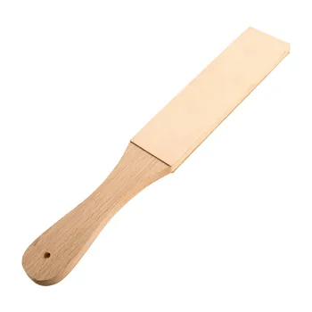 1шт Деревянная ручка Для заточки кожи, Бритвы ручной работы, Полировальная доска для бритвенных Ножей, Двухсторонний инструмент для заточки в домашних условиях