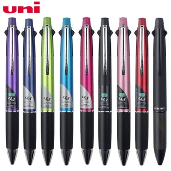 2 шт Многофункциональная Шариковая ручка UNI Mitsubishi MSXE5-1000-05 4 + 1 Многофункциональная Многоцветная SXR-80 с заправкой