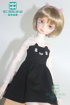 43 см 1/4 Одежда для куклы BJD, модное платье с кошачьими ушками, черное, розовое, синее