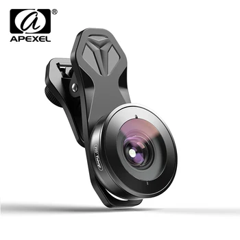 APEXEL Профессиональный мобильный объектив HD 195 градусов Super Fisheye Fisheye Lentes 4k объективы для телефонных камер iPhone 7 8 X Телефонов Xiaomi