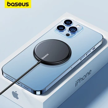 Baseus 15 Вт Магнитное Беспроводное Зарядное Устройство Для iPhone 14 13 12 Зарядное Устройство Для телефона Магнитное Индукционное Зарядное Устройство Для Беспроводной Зарядки Airpod 3