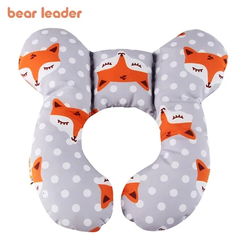 Bear Leader Детская подушка Защитная Дорожное Автокресло Подушки для поддержки головы и шеи Новорожденных Детей U-образная подушка для подголовника 0-3 лет