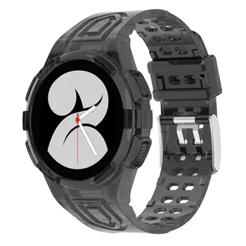 Glacier Прозрачный Ремешок Для Samsung Galaxy Watch 4 40 мм 44 мм Браслет Galaxy Watch 4 Classic 46 мм 42 мм Correa Ремень