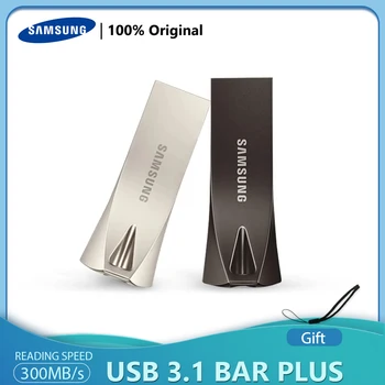 SAMSUNG BAR Plus 256 ГБ 400 Мбит/с USB 3,1 флэш-накопитель 64 ГБ 128 ГБ Usb3.1 Мини-флеш-накопитель U-диск Samsung USB Flash Drive Disk