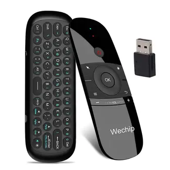 Беспроводная клавиатура W1 2.4 G Air Mouse Smart Remote Control для Android TV Box PC Перезаряжаемые Мини Беспроводные клавиатуры Fly Air Mouse