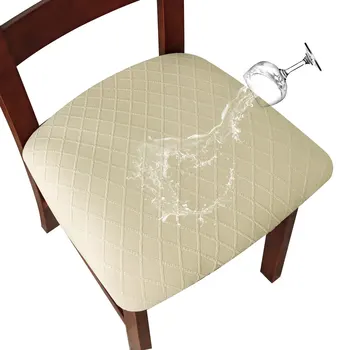 Водонепроницаемый эластичный чехол для обеденного стула с ромбовидной сеткой, для ресторана, кухни, отеля, банкета, домашнего хозяйства, пылезащитный