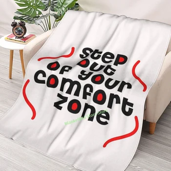 Выйдите из своей зоны комфорта Со Звездным Ночным Одеялом, декоративным одеялом для спальни с 3D принтом, для детей и взрослых