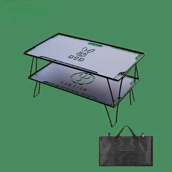 Затемняющий кемпинговый столик Koman Outdoor IGT, Складной столик из железной сетки, соединенный с полкой для скайборда, портативное оборудование, многофункциональный столик