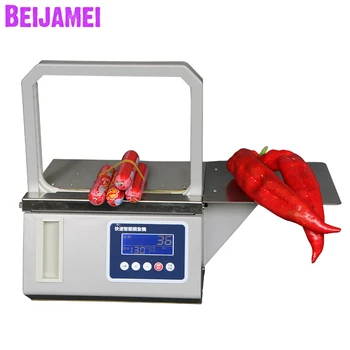 Коммерческая Упаковочная машина BEIJAMEI Opp для обвязки овощей горячим расплавом, машины для обвязки пищевых продуктов в супермаркете