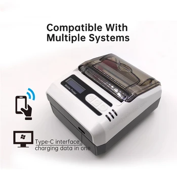 Мобильный Портативный Bluetooth Принтер этикеток 58 мм Беспроводной Bluetooth термопринтер, создатель этикеток для магазина, принтер этикеток для доставки