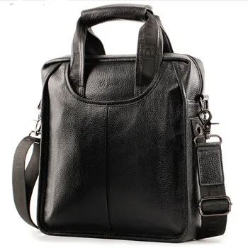 Мужская сумка-мессенджер из натуральной кожи с Регулируемыми Плечами, сумки через плечо для путешествий, Рабочая деловая сумка