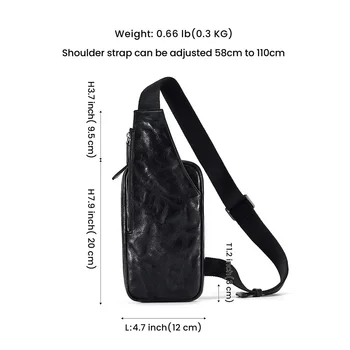 Нагрудная сумка из натуральной кожи, мужская сумка через плечо, винтажная мужская сумка для путешествий, повседневная сумка на плечо, универсальный рюкзак