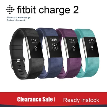 Оригинальный ремешок для смарт-часов Fitbit Charge 2, Bluetooth, умный браслет для активности и фитнеса + ремешки для спортивных часов Heart