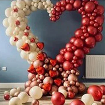 Пластиковый кронштейн в форме сердца длиной 1,5 метра, Подставка для украшения свадебного фона воздушным шаром, Дорожный гид, Украшение вечеринки по случаю Дня рождения