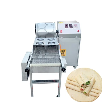 Полноавтоматическая машина для приготовления блинчиков с начинкой из нержавеющей стали, Многофункциональный кукурузный пирог, машина для приготовления блинчиков с уткой в тысячу слоев