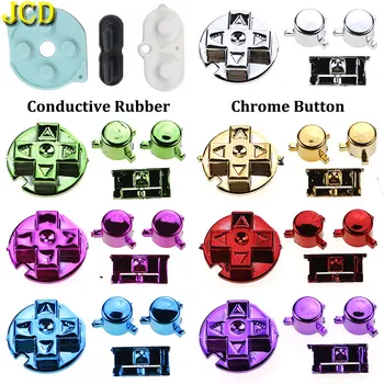Проводящие кнопки из силиконовой резины JCD и красочные D-накладки A B Кнопки включения ВЫКЛЮЧЕНИЯ Клавиатуры для Gameboy Pocket GBP