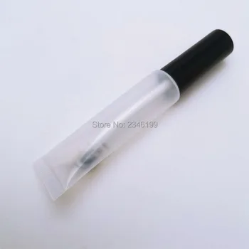 Прозрачный мягкий тюбик блеска для губ В упаковке 25 штук, тюбик блеска для губ в упаковке с кисточкой