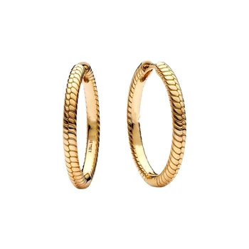 Роскошные гламурные медные серьги-кольца Гипоаллергенные, подходящие для женщин, изысканные ювелирные аксессуары