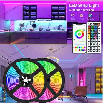 Светодиодные ленты С Подсветкой LED TV Bluetooth Ice Lights для Цветной светодиодной ленты 5050 RGB Украшение комнаты 1 м 2 м 3 м 4 м 5 м 30 м Luces LED