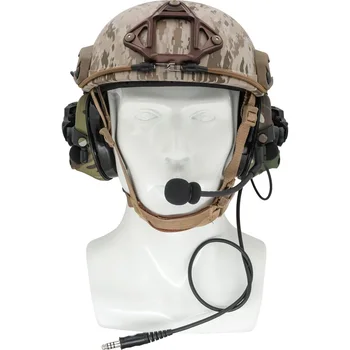 Тактические наушники TAC-SKY COMTAC III, версия для шлема с рельсовой дугой, Шумоподавляющий охотничий звукосниматель, тактические наушники
