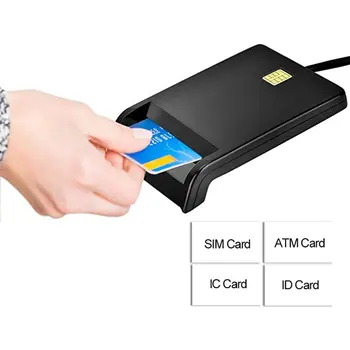 Устройство для чтения смарт-карт USB Sim, банковских карт Ic / Id, карт Emv Tf Mmc, Считывателей смарт-карт USB-Ccid Iso 7816