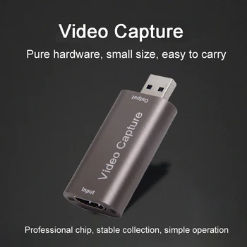 Цифровая карта Видеозахвата USB 3.0, Совместимая С 4K HDMI, Видеозахват в режиме прямой трансляции, Коробка Для Записи мобильной игры PS4, DVD-Видеокамера